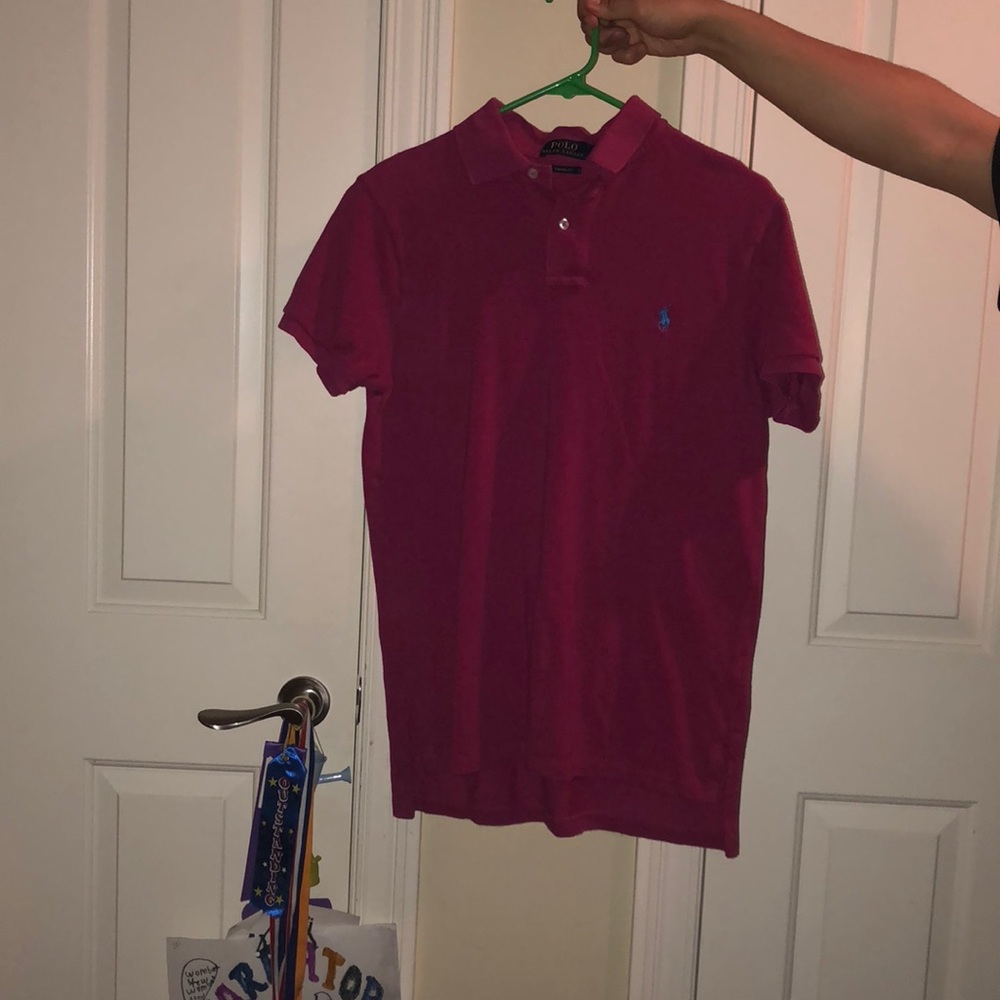Pink polo